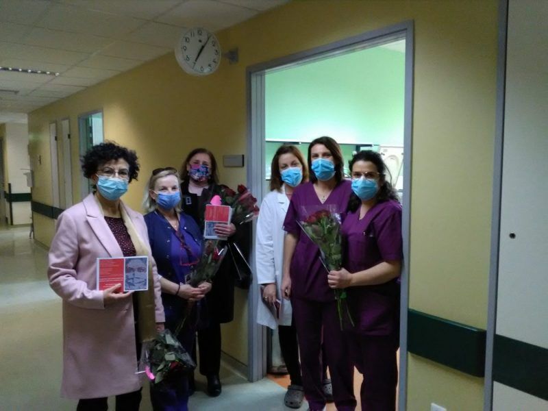Επίσκεψη αντιπροσωπείας του τμήματος Φεμινιστικής πολιτικής του ΣΥΡΙΖΑ-Π.Σ Πιερίας στο Νοσοκομείο Κατερίνης, με αφορμή την Παγκόσμια Ημέρα της Γυναίκας