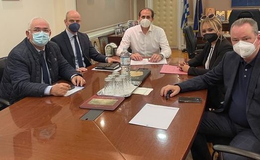 Συνάντηση εργασίας Αντιπεριφερειάρχη Πιερίας Βουλευτών του νομού και Δημάρχου Κατερίνης με τον Υφυπουργό Οικονομικών