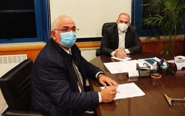Συνάντηση του Βουλευτή της ΝΔ Πιερίας Σάββα Χιονίδη με τον αρμόδιο Υφυπουργό Υποδομών Γεώργιο Καραγιάννη