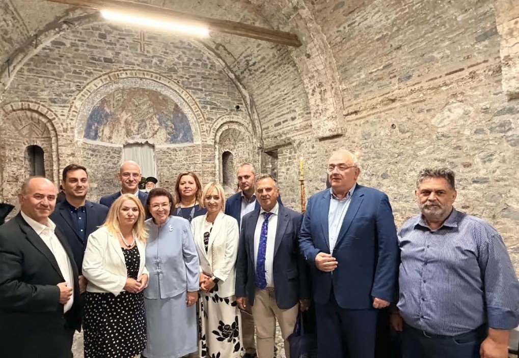 Εγκαίνια της αποκατεστημένης δυτικής πτέρυγας της Παλαιάς Μονής Αγίου Διονυσίου από τη Λίνα Μενδώνη